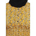 Mustard Floral Elasticated Waist Ruffled Dress Mustard Floral Elasticated Waist Ruffled Dress